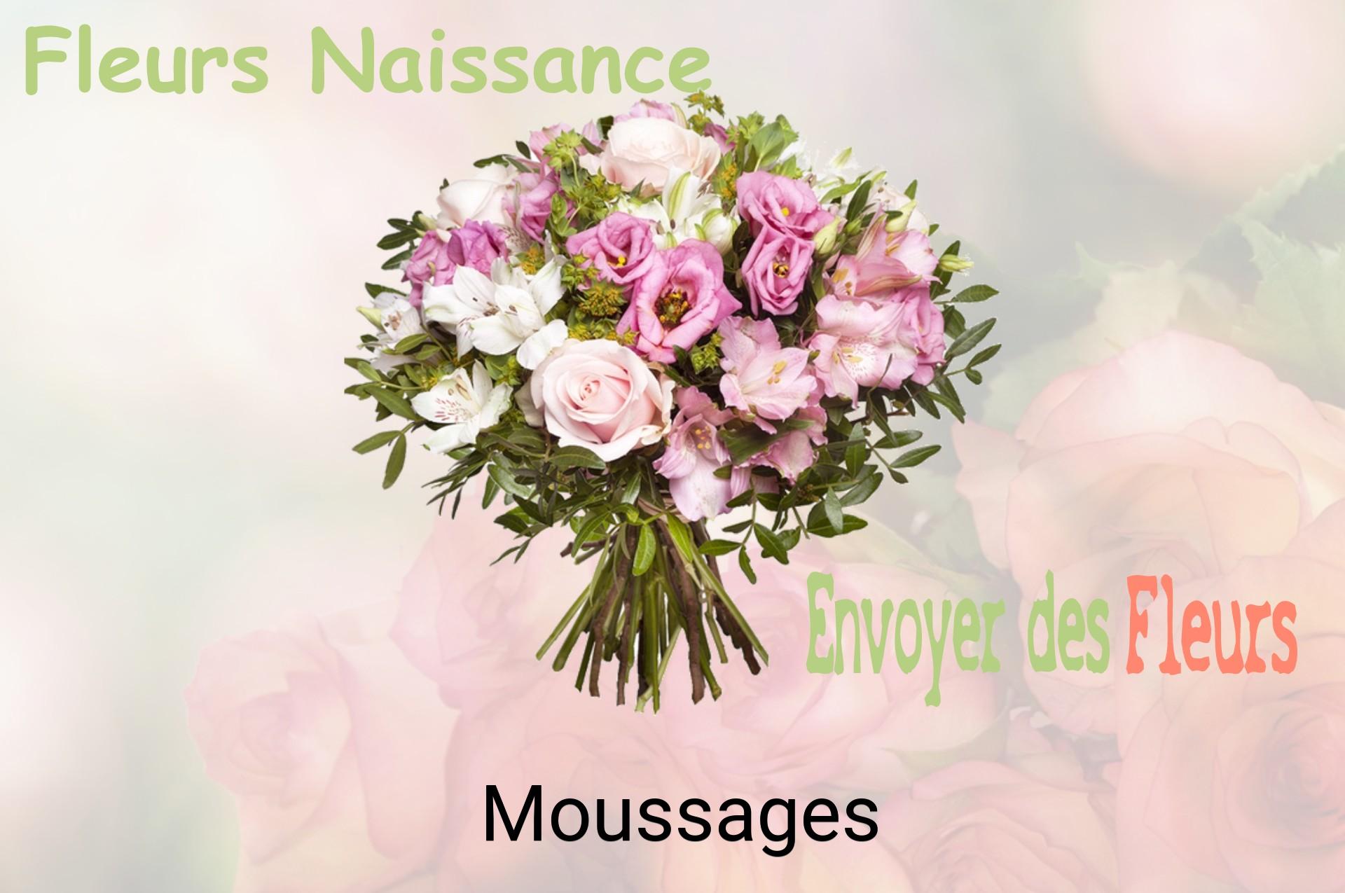 Bouquet de fleurs de naissance livré à Moussages